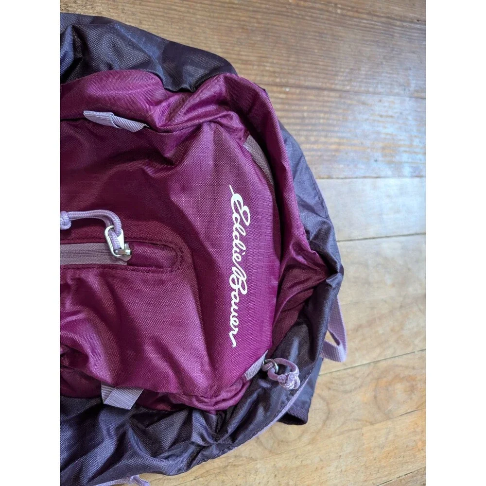 Eddie Bauer Stowaway 20L Packable Backpack Purple Hiking Daypack Lightweight